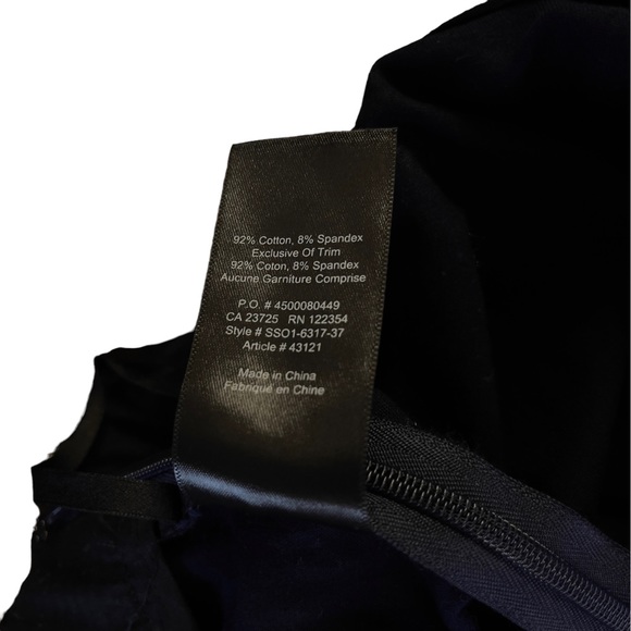 SOLD Aritzia Babaton ‘Elliot Pant’ Navy Cropped Straight Leg Size 10 - Picture 7 of 7